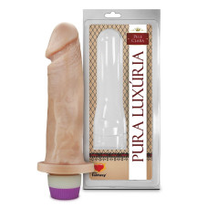 Pênis de Borracha Realístico com Vibrador 18x4,5 cm