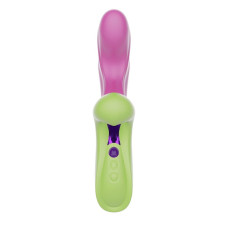 Macetando Vibrador Penetrável com Estímulo Clitoriano e Função Tapping Linha Vibra Collors