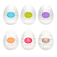 Kit 6Un Masturbadores Masculinos Eggs Magical kiss